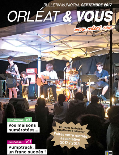 Journal municipal - Septembre 2017 - Mairie d'Orléat