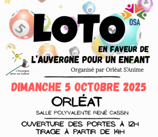 LOTO à Orléat Dimanche 5 Octobre