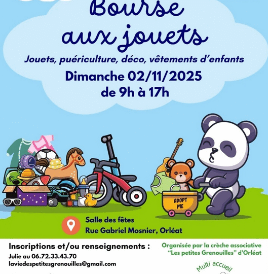 Dimanche 2 Novembre : Bourse aux Jouets