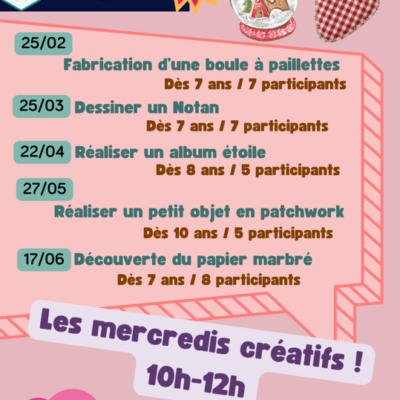 Planning des Activités au Point Médiathèque